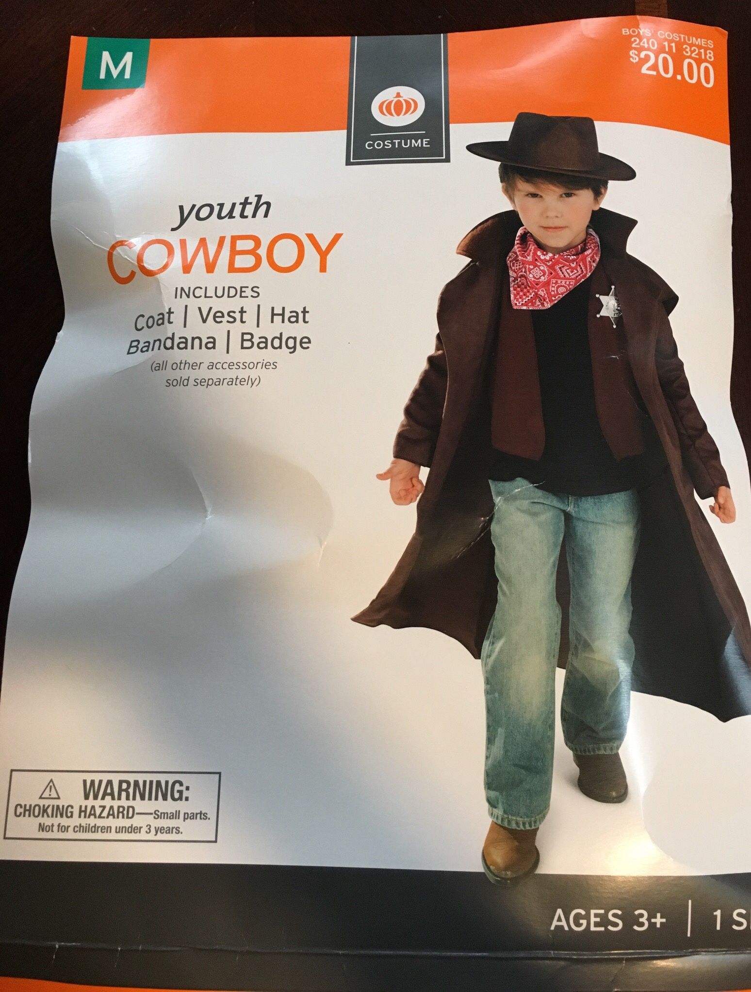 Kids/Boys Cowboy Halloween Costume 