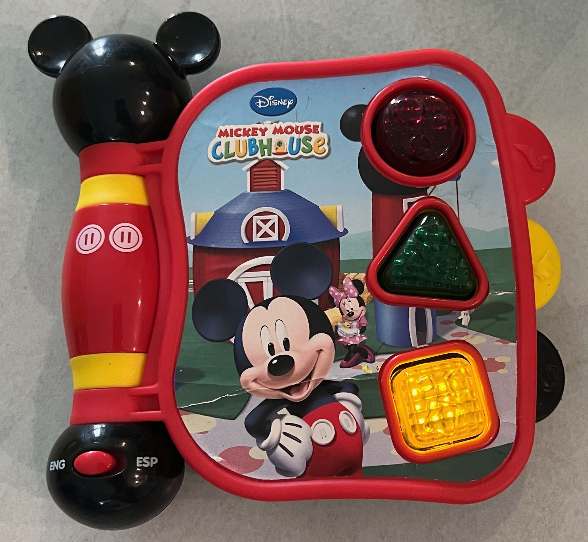 Disney Mickey Mouse Clubhouse Interactive Learning Book Toy English & Spanish