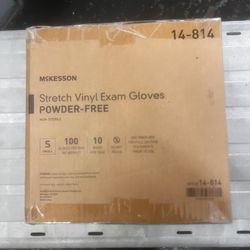 Size small stretch vinyl exam gloves 1000 pack