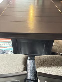 Big counter height or bar height  table with cupboards