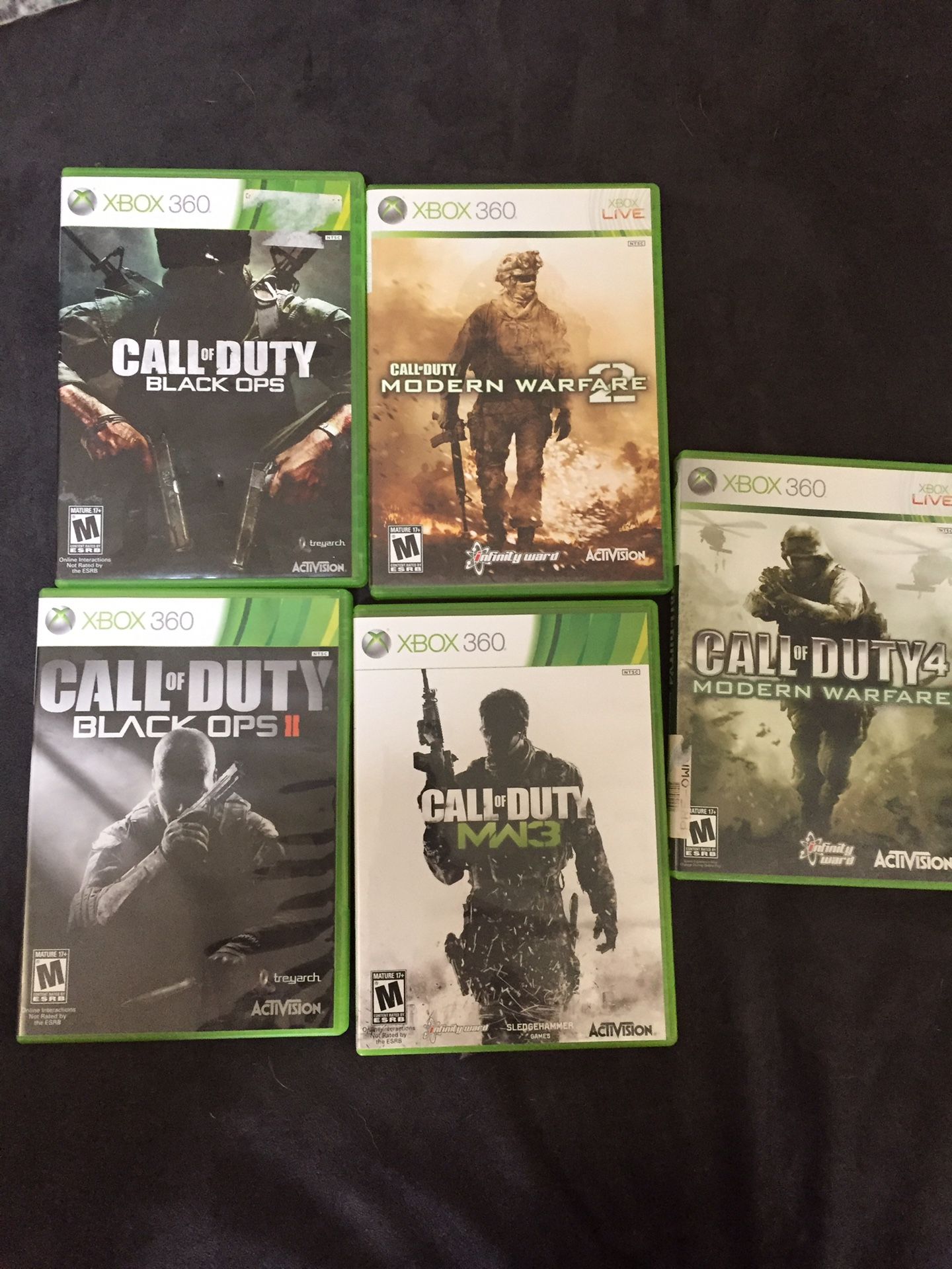 Call of Duty games for Xbox 360