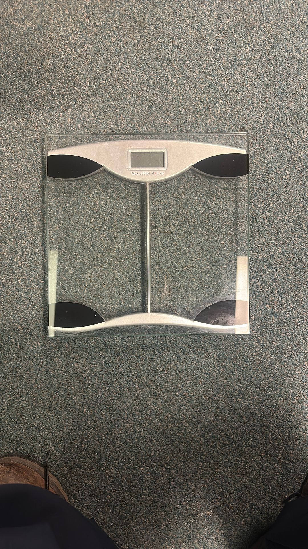 Glass digital scale