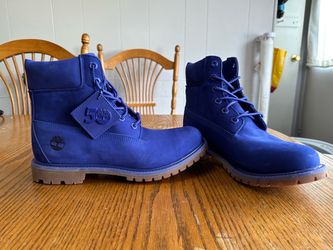 BRAND NEW LIMITED EDITION 50th Timberland 6" Premium Blue Nubuck Boot W 9.5