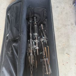 CODA Drum Stands + Rolling Case And Accessories