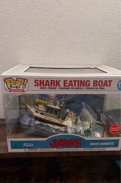 Funko Pop Jaws Shark Eating Boat Movie Moments