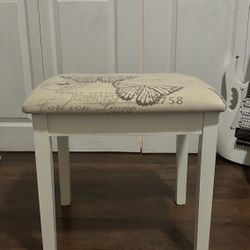 Cute vanity stool/seat butterfly design