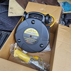 50ft Power Corded Reel, brand new, with light