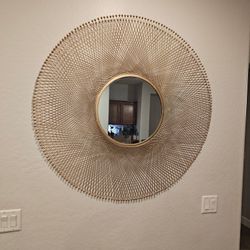 Art Deco Golden Mirror