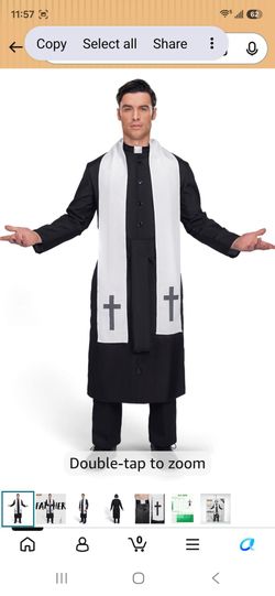 Men's Medium Father Costume $20