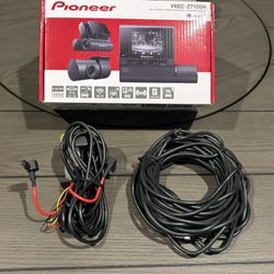 Pioneer 2-Channel Dual Recording 1080p HD Dash Camera System with GPS
