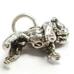 Sterling Silver 925 Dog Charm  #81650