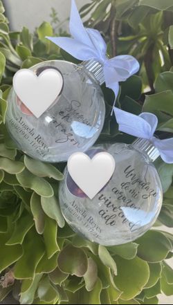 Custom Memorial Ornaments 🤍
