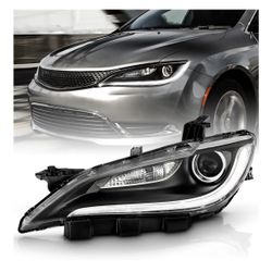 For 2015-2017 Chrysler 200 S Sedan Headlight Halogen Non-DRL Driver Side