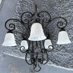 Rod Iron Chandelier