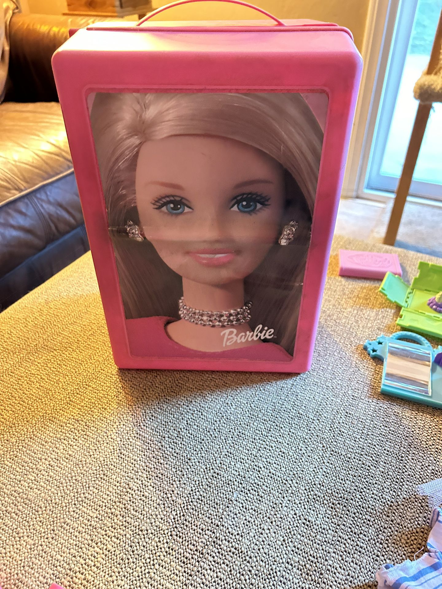 Barbie Case And Clothes And Accessories