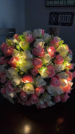 Ramos Buchones Con Flor Artificial