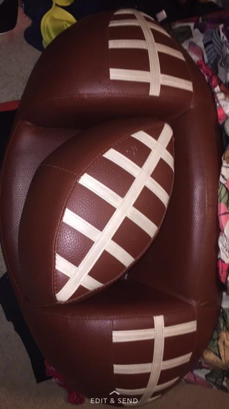 Football couch leather 100%