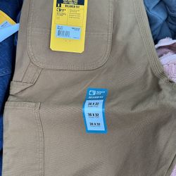 Carhartt 36x32 Men’s Relaxed Brown Canvas Work Pants 