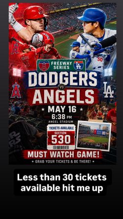 Angels Cs Dodgers Saturday may 16th