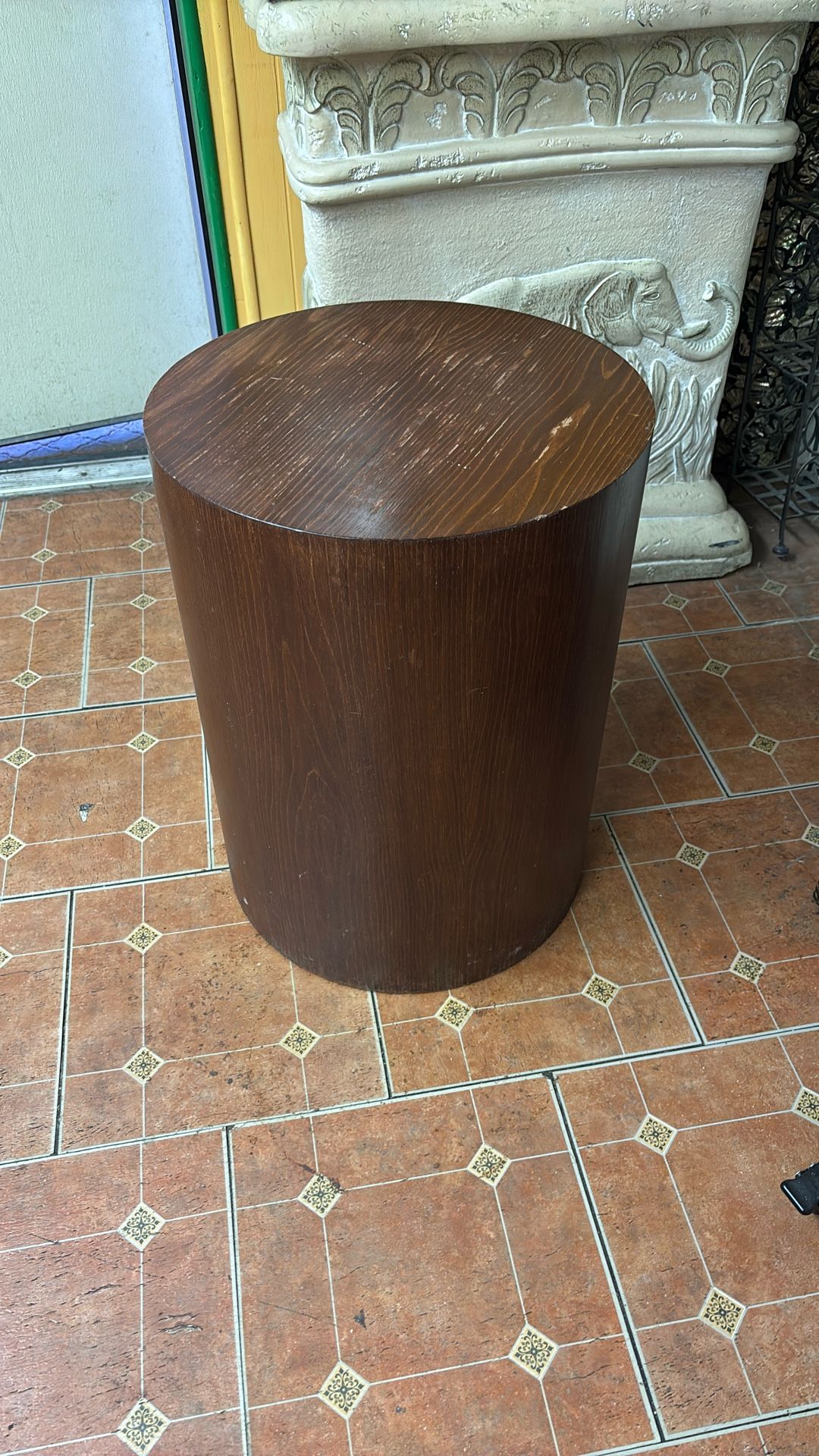 Wood Drum Table