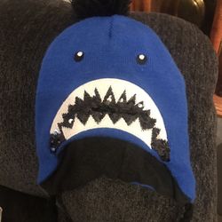 Adorable Knit Shark Hat.
