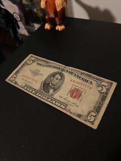 5 dollar bill red seal