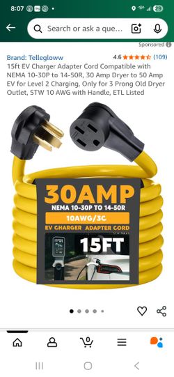 NEMA 10-30P TO 50R ADAPTER