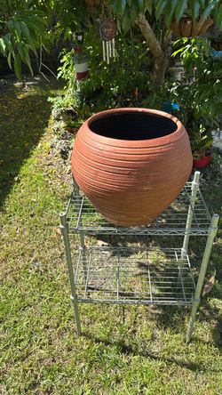 Large handmade Terra Cotta planter