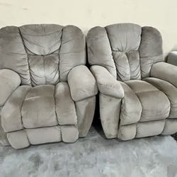 Chair Set Reclinig  Manual 🦖