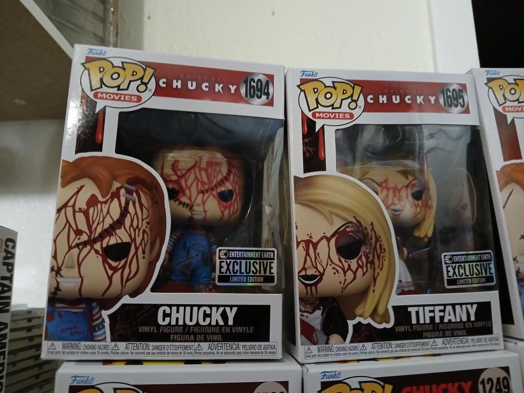 Funko Pop Pairs Bloodied Chuck And Tiffany