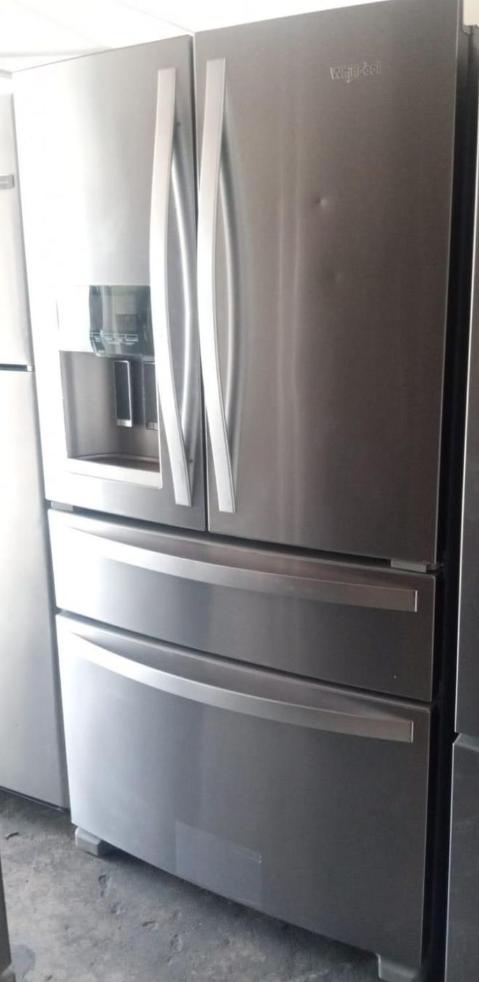 Whirlpool 4 Door Stainless Steel Refrigerator Fridge