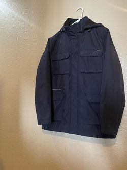 Navy Blue Hooded Calvin Klein Jacket  M