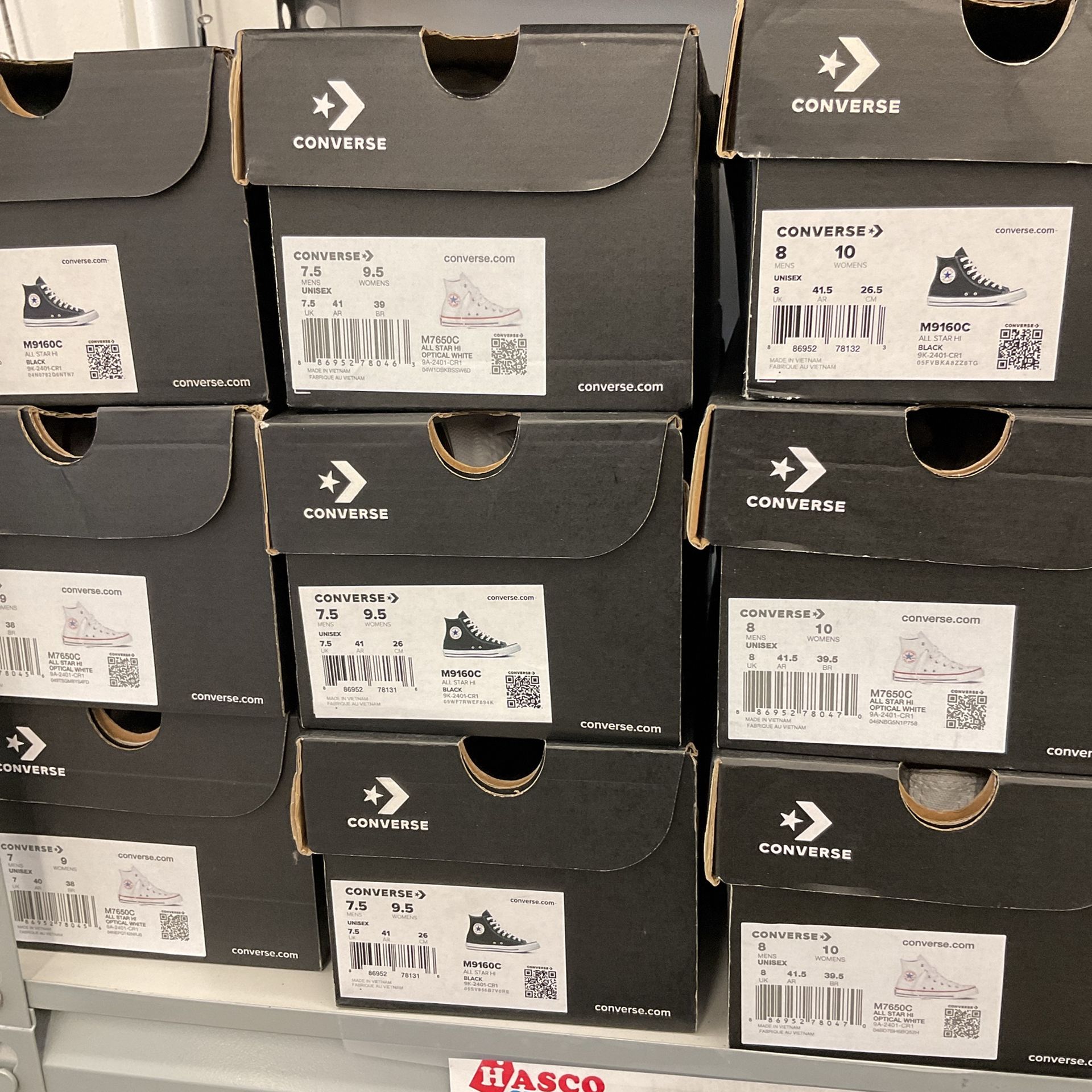 Converse High Top Black / White Shoes Men’s / Women’s