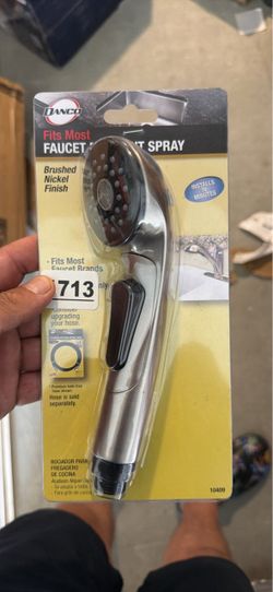 1 Danco Faucet Pull-Out Spray 10408 Hard Plastic Chrome Finish For Kitchen