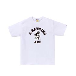 ABC Grey Camo College Tee - White