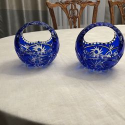 Blue Crystal Bowls