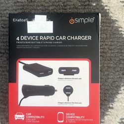 4 Device Rapid Car Charger