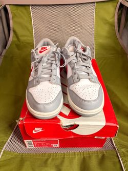 Nike Dunk Low GS Grey Red Sneakers