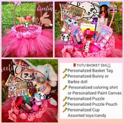 Personalized EASTER BUNNIES,  BASKETS N MORE 