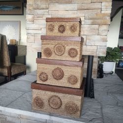 Decorative Storage Boxes Set Of 4 