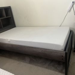 Twin Bed With Book Shelf