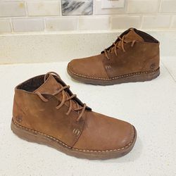 Timberland 34(contact info removed) Genuine Brown Leather Lace Up Boots 10M - Excellent Condition and Very Clean