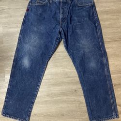 Reed FR Jeans Mens 36x30 Blue Flame Resistant Straight Leg Work Pants 909PFR14