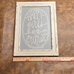 Framed sign