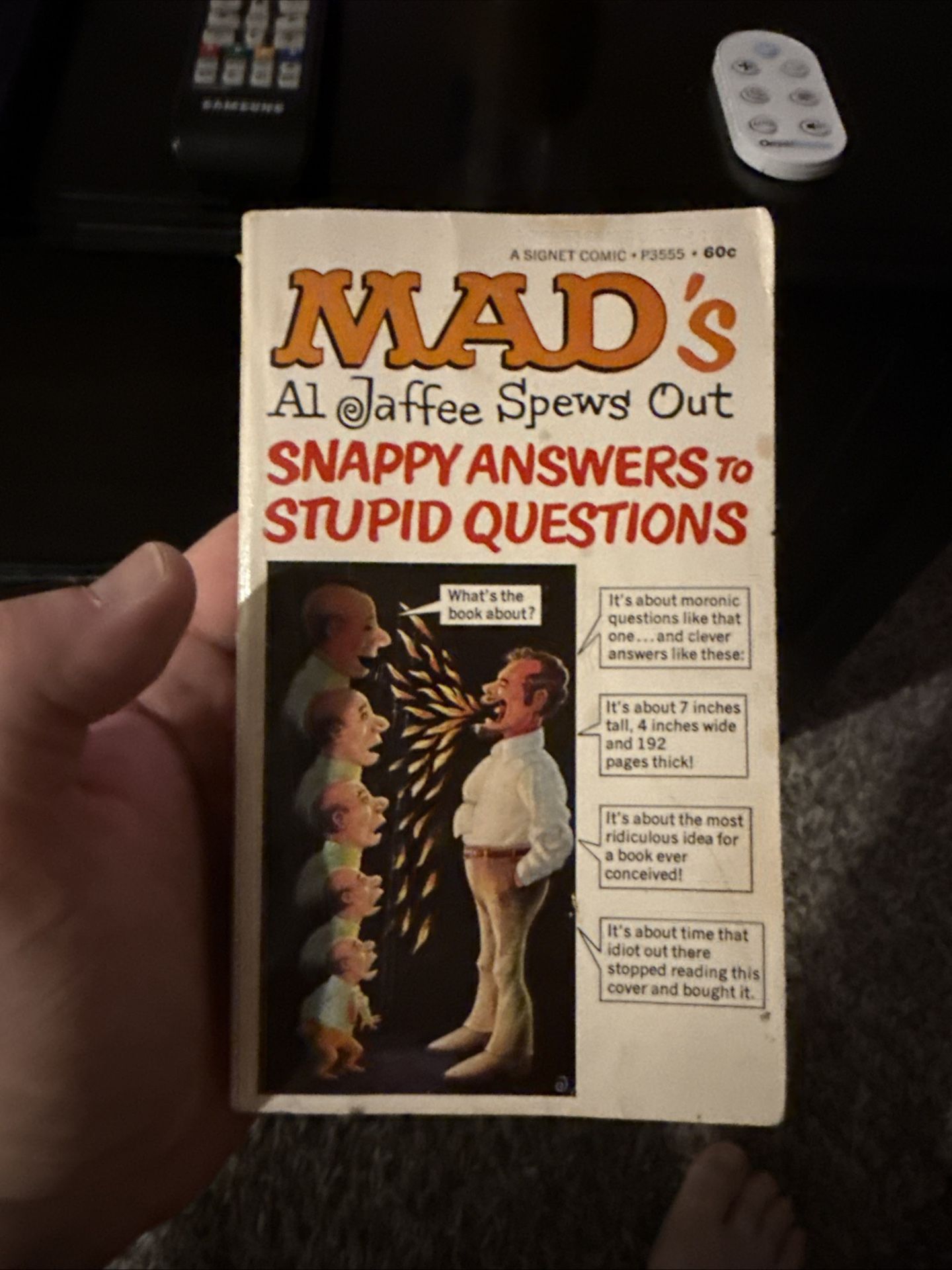 Vintage 1968 Mad Magazine’s Snappy Answers To Stupid Questions Book Al Jaffee