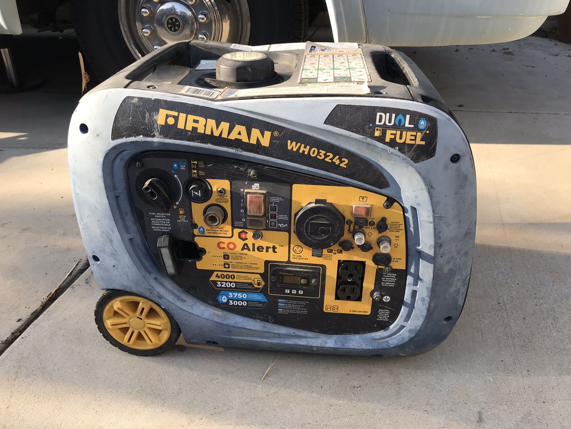 Firman 3600 Watt Generator Gar Or Propane