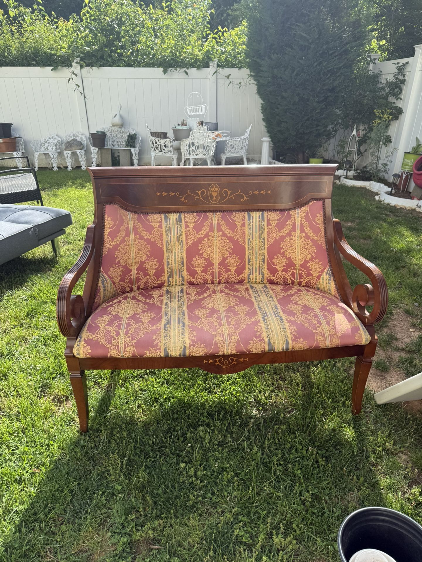 Antique Mahogany Bench