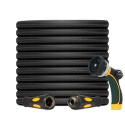 TheFitLife Garden Hose 50 ft - Heavy Duty 50ft Non-Expandable Outdoor Water Hose, Kink Free, Lightweight, Flexible Yet Durable, Ideal for Most Homes, 