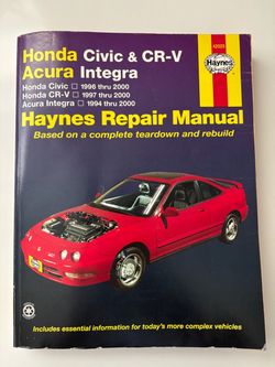 Haynes Repair Manual Honda Civic CR-V Acura Integra