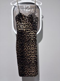 Tiger Print Event Dress